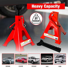 YATOINTO 3-ton wide-pyramid-base delivers stable support on uneven surfaces.