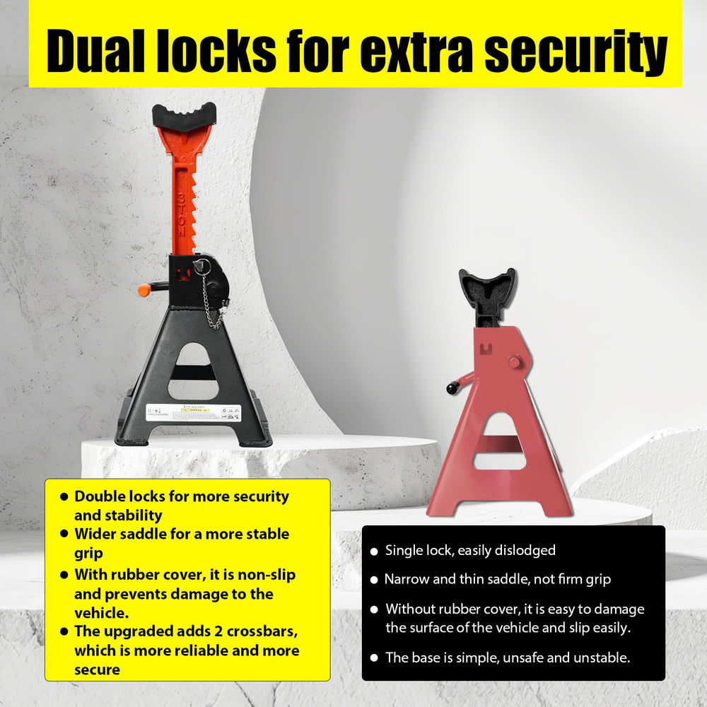 YATOINTO adjustable ratchet bar enables quick, secure height adjustments.