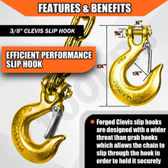 YATOINTO NACM-embossed Grade 80 chain meets roadside inspection standards.