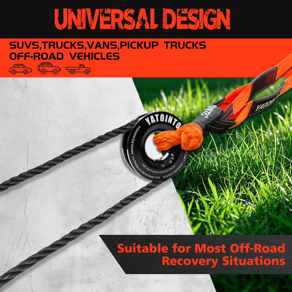 YATOINTO durable tow ring designed for rugged off-road pulls.