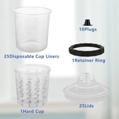YAYODS lid with built-in strainer helps prevent debris during painting.