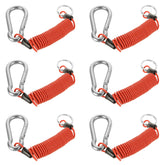YAYODS trailer breakaway cable 6ft with a sturdy coiled design for reliable towing.