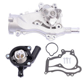 YBDDZH water pump thermostat kit front view, premium build for reliable engine cooling.