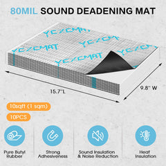 YCXCMAT car-door sheet enables quick, mess-free peel-and-stick installation.