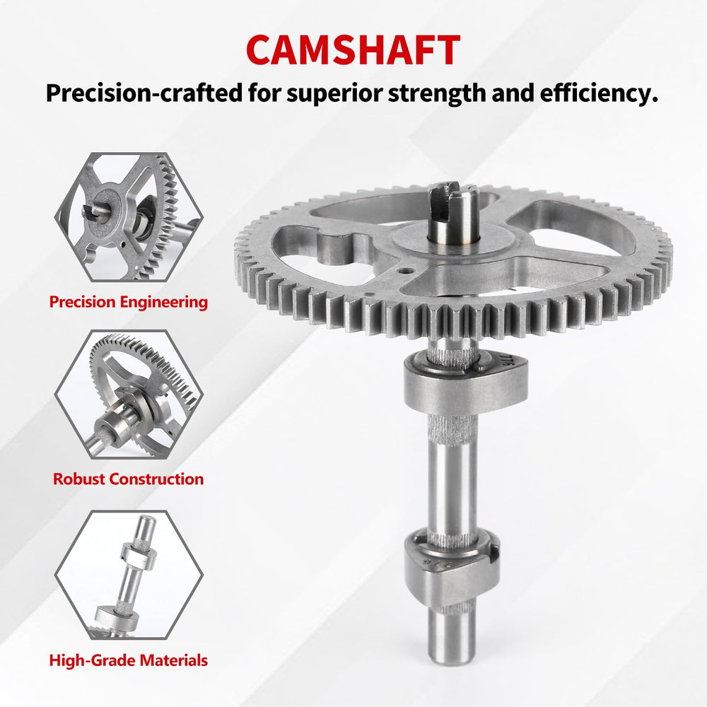 YDO camshaft kit side view, easy-to-install component for lawn tractors.