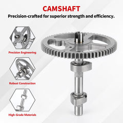 YDO camshaft kit side view, easy-to-install component for lawn tractors.