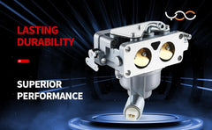 YDO carburetor image illustrating installation-ready assembly for Briggs & Stratton engines.