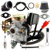 YDO GY6 50cc carburetor intake manifold close view for easy mounting.