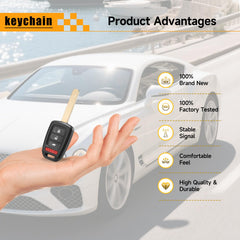 YDTHTLAH CRV key fob remote back view, ready for professional programming