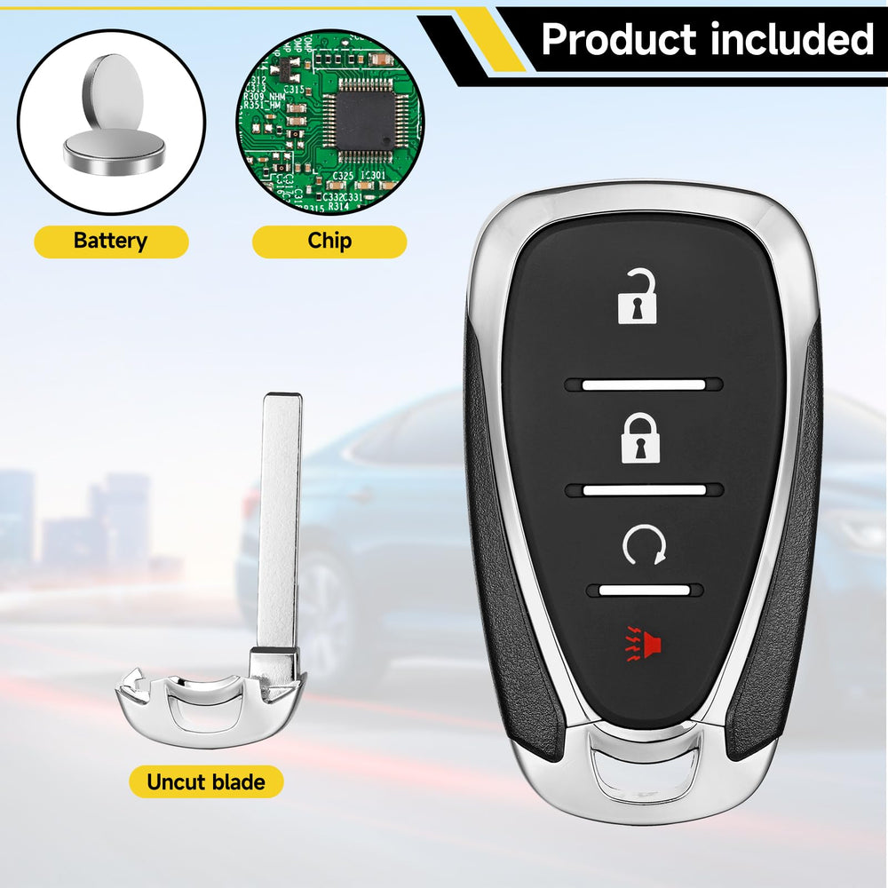 YDTHTLAH Trailblazer compatibility key fob close-up with HYQ4ES circuitry.