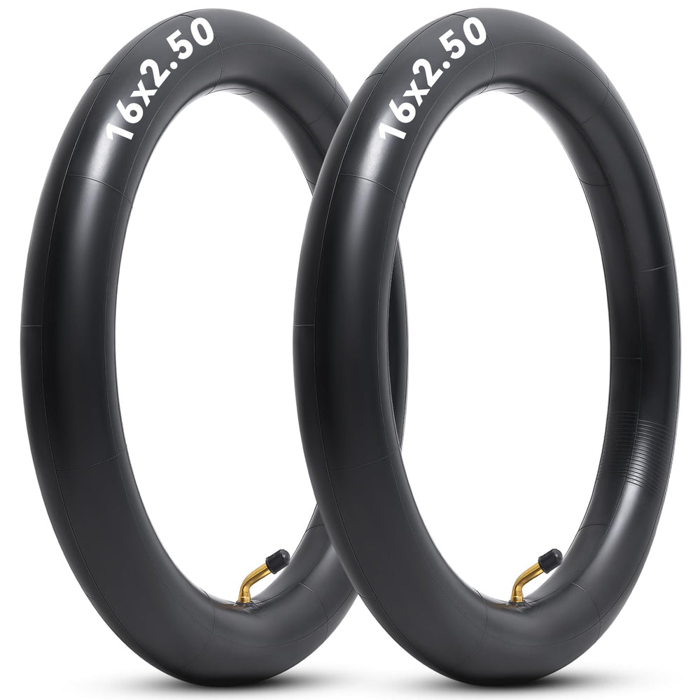 YeYouC 16x2.50 inner tubes twin-pack ready for quick replacement.