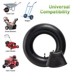 YeYouC wheelbarrow inner-tube installed on rim for easy replacement.