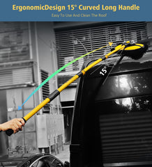 YeewayVeh 15-degree curved handle eases rooftop cleaning on vehicles.