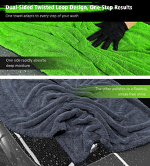 YeewayVeh Agile Giant 1400 GSM microfiber for fast, thorough drying.