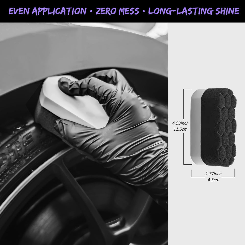 YeewayVeh tire shine applicator sponge for smooth, even application