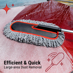 YeewayVeh extendable duster reaches up to 33 inches for hard-to-reach spots.