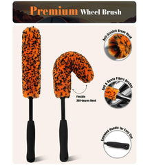 YeewayVeh wheel brush set preserves finishes and reduces streaks during cleaning.