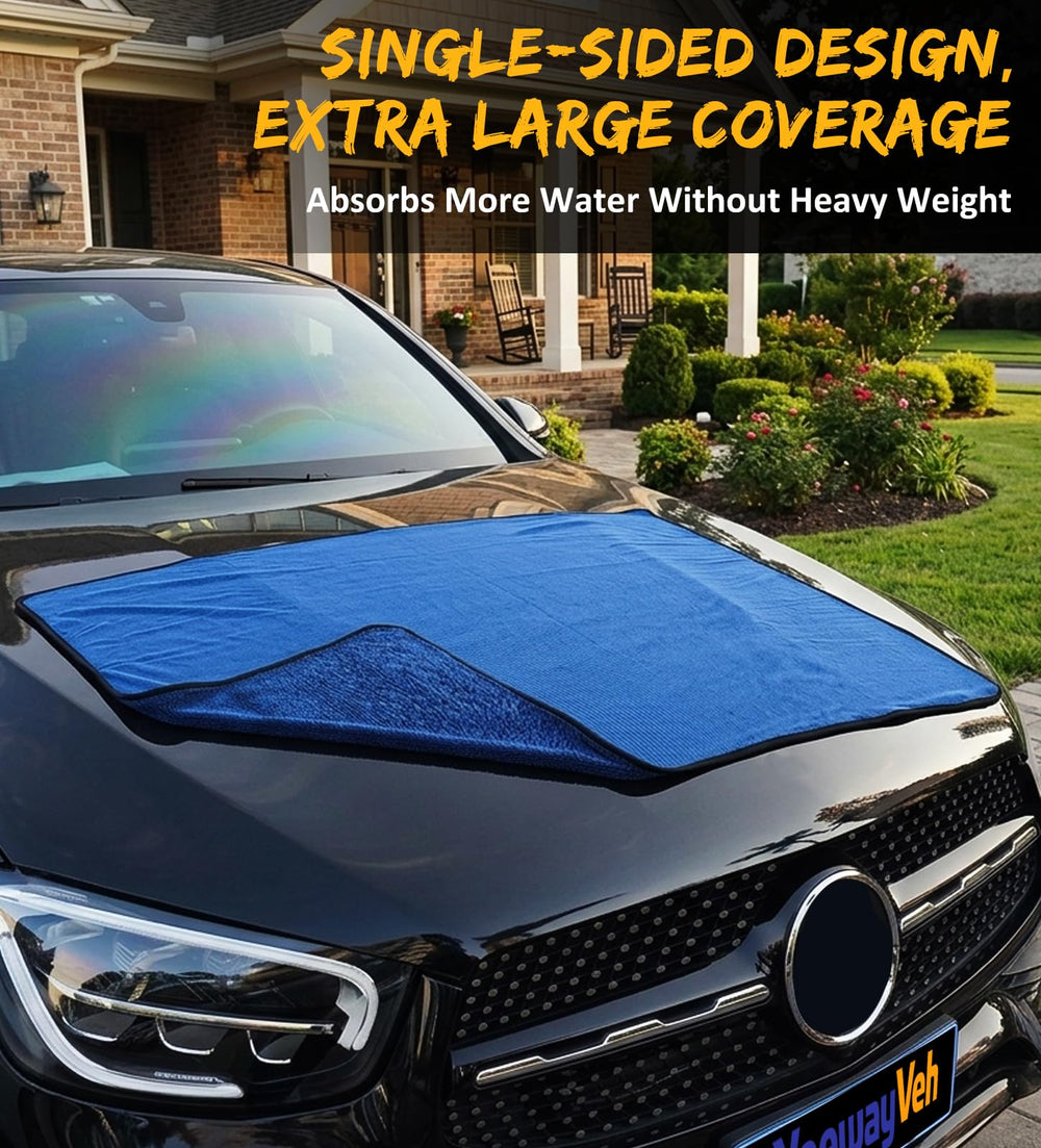 YeewayVeh towel focused on panels delivers smooth, streak-free drying.
