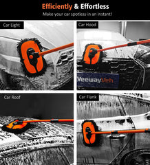 YeewayVeh microfiber bristles absorb water and lift dirt effectively