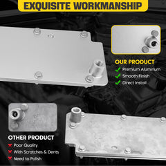 YEHERIT aluminum valley cover plate is lightweight yet sturdy for high-load engines.
