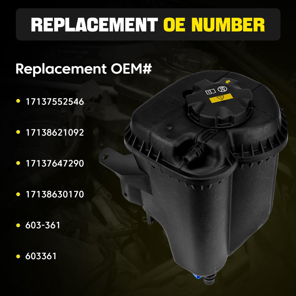 YEHERIT reservoir supports efficient cooling system operation for BMW X5/X6.