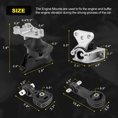YEHERIT Honda Civic 1.8L engine mount compatible with automatic transmission