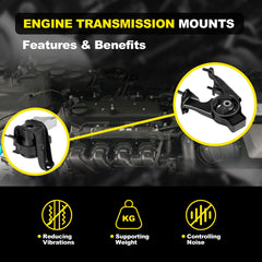 YEHERIT engine mount set OE spec numbers view for easy cross reference.