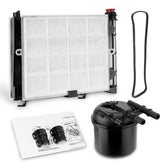 YEHERIT fuel filter element front view showing rugged housing for diesel powerstroke systems in tough conditions