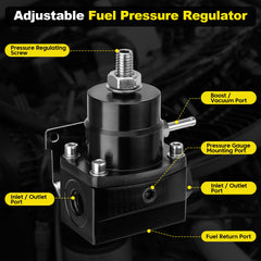 YEHERIT 0-100 PSI gauge display for monitoring fuel pressure