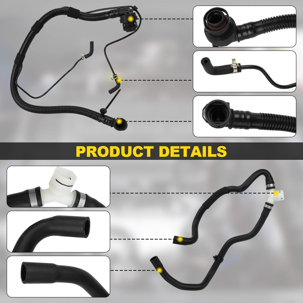 YEHERIT heater outlet hose segment visible for Cruze heater circuit