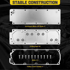 YEHERIT valley cover O-ring seal design helps block oil passages effectively.