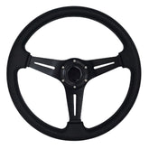 YEHICY 13.8-inch flat drifting steering wheel with PU leather grip