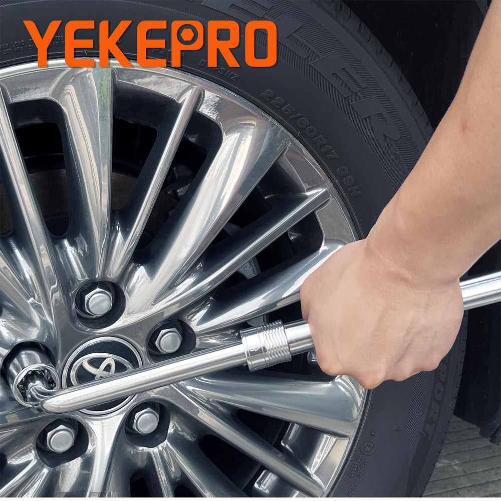 YEKEPRO trunk-ready tool kit fits in spare tire wells or garage shelves.