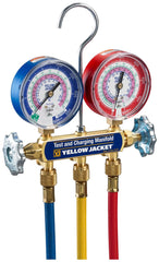 Yellow Jacket 42036 manifold gauges with 60-inch hoses for precise HVACR charging