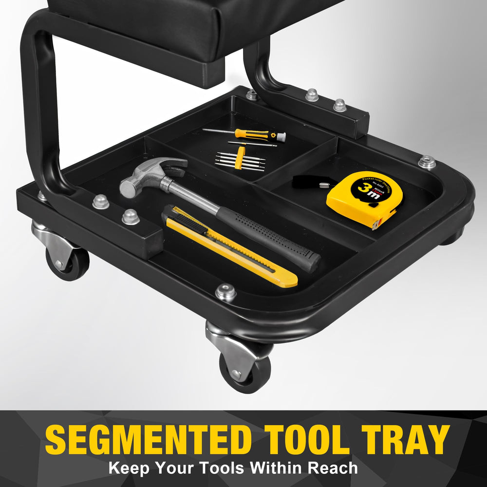 Yellow Jacket Creeper Seat tool tray keeps small parts organized