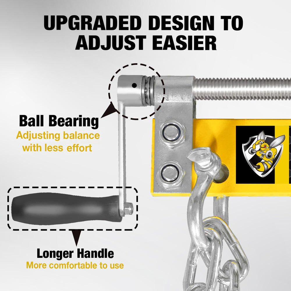 Yellow Jacket leveler with ball-bearing handle enables smoother balancing