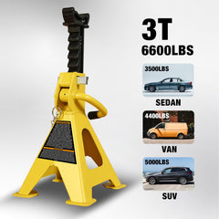 Yellow Jacket stands provide stable support with large base and saddle.