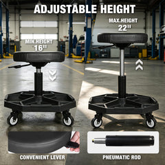 Yellow Jacket adjustable-height pneumatic mechanism for comfortable maintenance