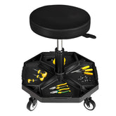 Yellow Jacket rolling garage seat with wheels for smooth auto repair mobility