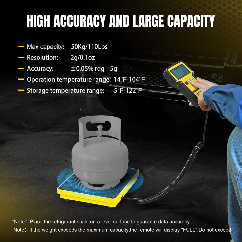 Yellow Jacket portable case protects the scale during transport.