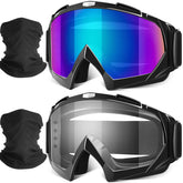 YENPK Motorcycle Goggles front view showing secure, comfortable fit for outdoor riding.
