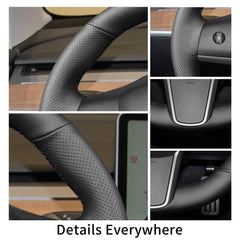 Yeolpise hand-sewn stitch detail enhances wheel wrap durability and fit.