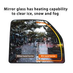 Yeparie heated function defogs and defrosts in rain or snow