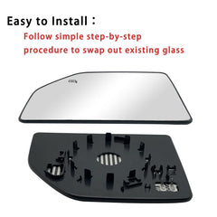 Rear holder assembly included with Yeparie mirror for secure mounting.