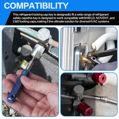 Yernoiy universal compatibility supports 410A and R22 refrigerants.