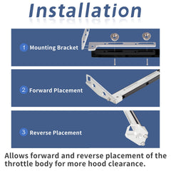 YESHMA aluminum bracket kit reduces flex and maintains stable throttle control.