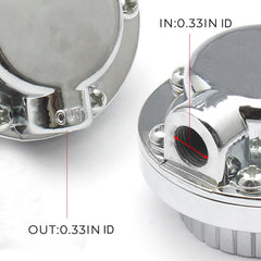 YESHMA brass fittings included ensure robust connections for 8mm and 10mm fuel lines.
