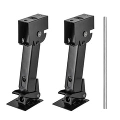 Yesland telescoping stabilizer jack extended to show height range for level RV setup.