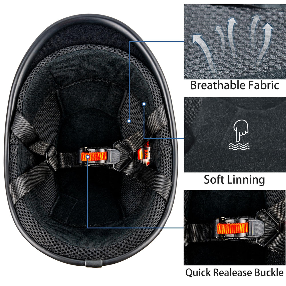 Yesmotor Hawk helmet XL size offering roomy comfort for larger heads