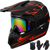 Yesmotor Youth motocross helmet front view highlighting protective shell and ventilation
